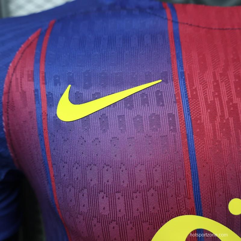 Player Version 25/26 FC Barcelona Royal Blue & Garnet Red  Special Edition Jersey