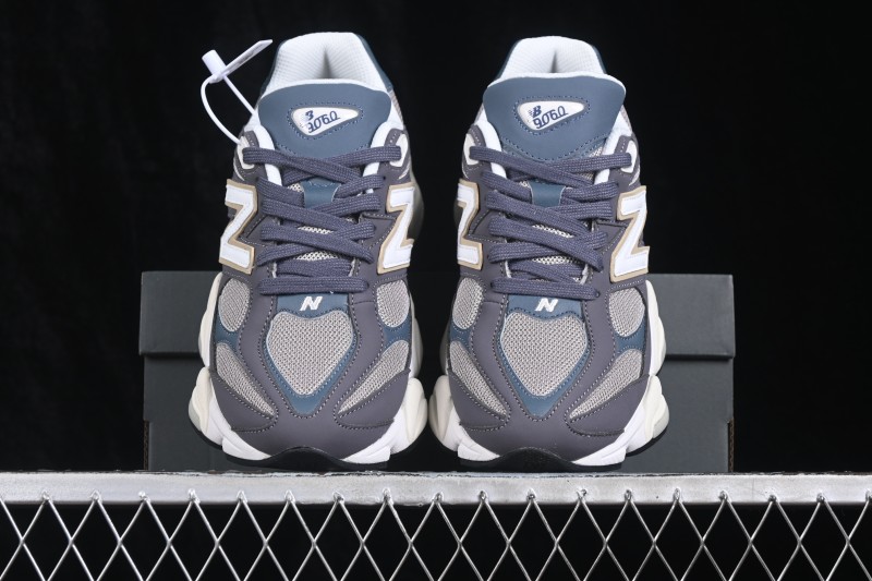 New Balance 9060 Retro Running Shoes with ABZORB Cushioning and Suede Overlays - U9060528