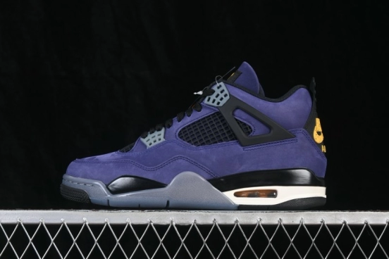 Nike Air Jordan 4 Retro Lakers Basketball Shoes - FV5029-500