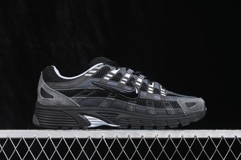 Nike P-6000 SE Retro Running Shoes with Layered Design and Lightweight Comfort - HF0015-002