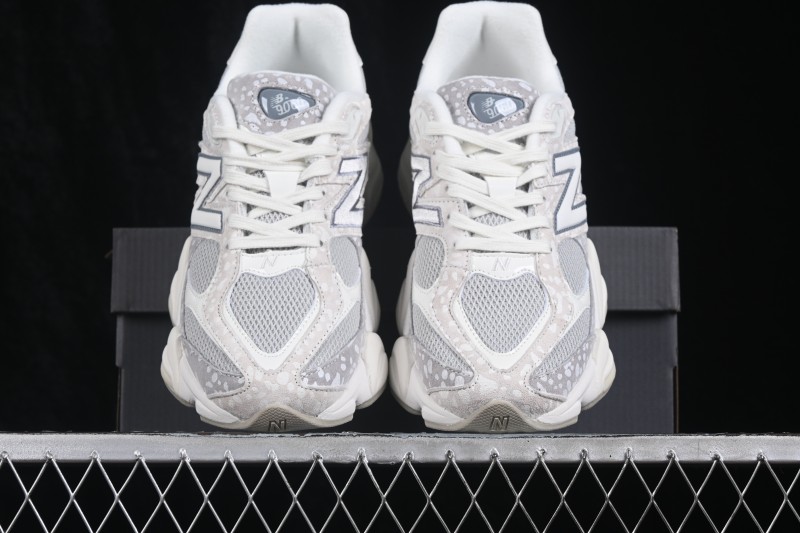 New Balance 9060 Retro Running Shoes with Suede and Mesh Upper - U9060GE