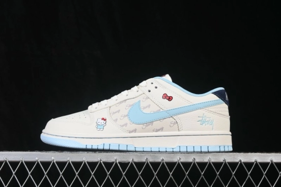 Nike SB Dunk Low Hello Kitty Custom Sweet Style Low-Top Casual Sneakers - FV3694-010