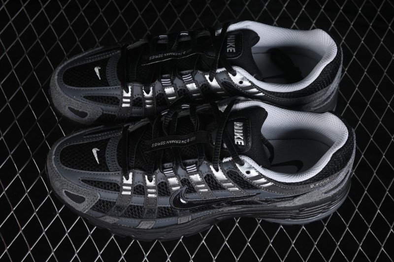 Nike P-6000 SE Retro Running Shoes with Layered Design and Lightweight Comfort - HF0015-002