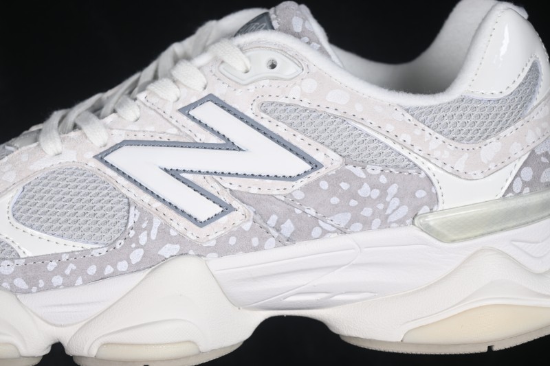 New Balance 9060 Retro Running Shoes with Suede and Mesh Upper - U9060GE