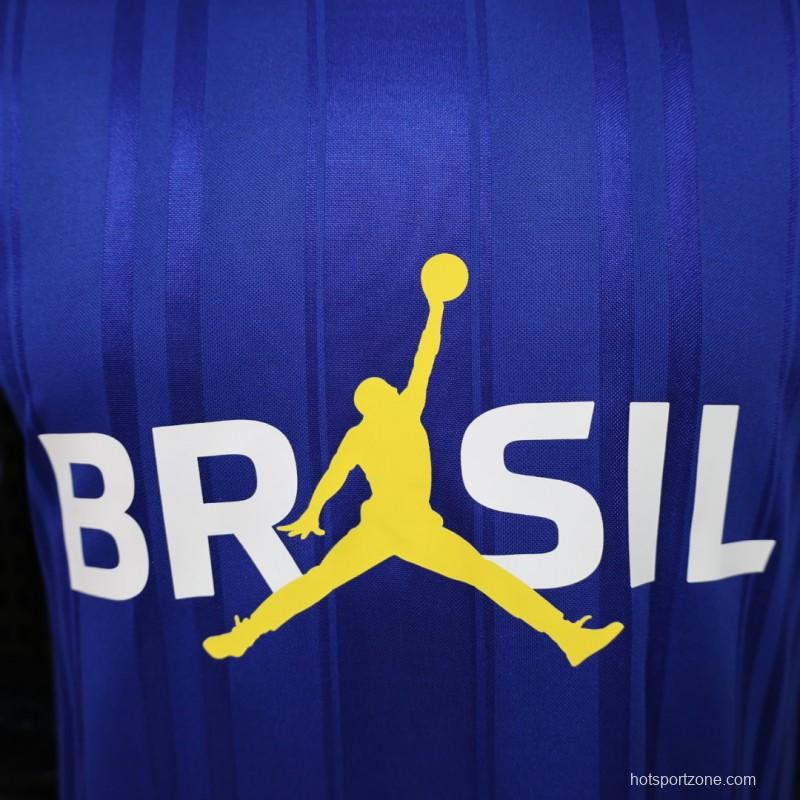 Player Version 2026 Brazil × Jordan Brand Royal Blue Special Edition Jersey