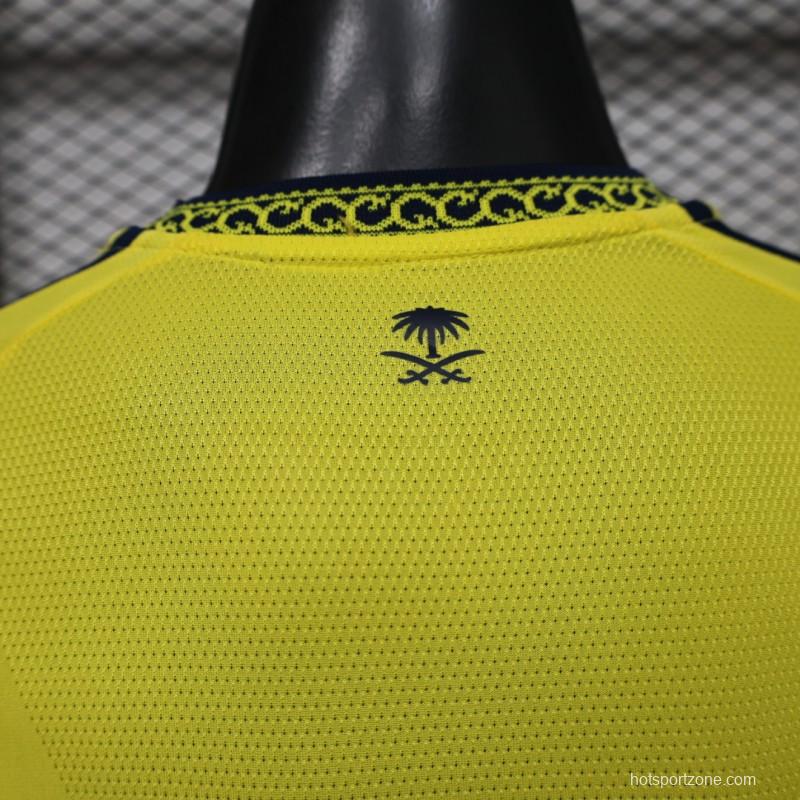 Player Version 26/27 Al-Nassr Yellow  Home Jersey