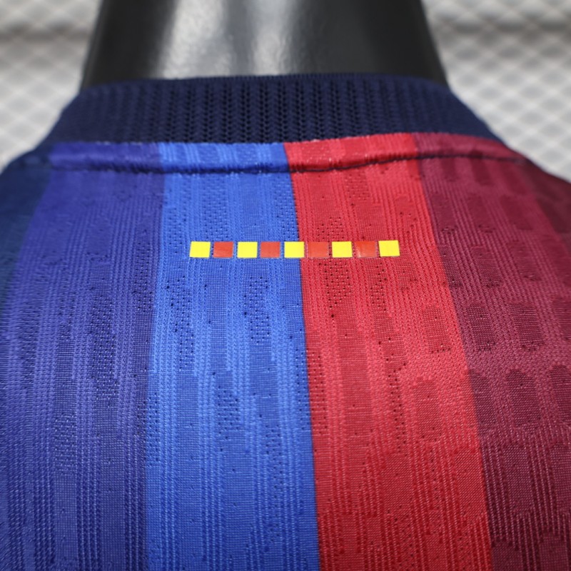 Player Version 26/27 FC Barcelona Deep Blue & Red Stripe  Home Jersey