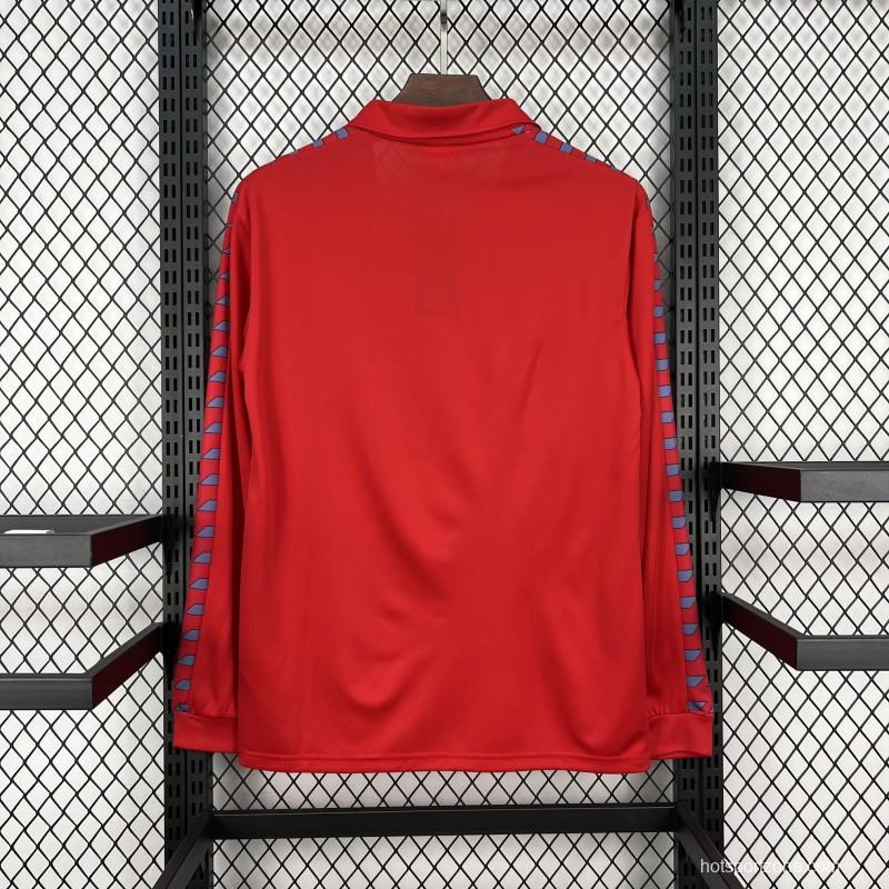 1983/84 Retro Real Zaragoza Home Long Sleeve Jersey