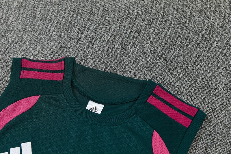26/27 Real Madrid Dark Green Sleeveless Training Vest +Shorts Set