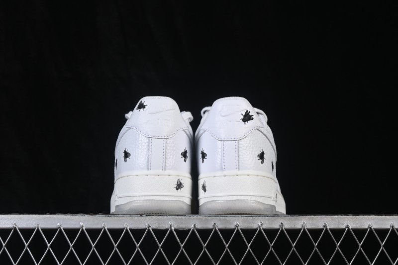 Nike Air Force 1 '07 Low "Fly Pack" Retro Basketball Sneakers with Premium Full-Grain Leather - IM3081-100