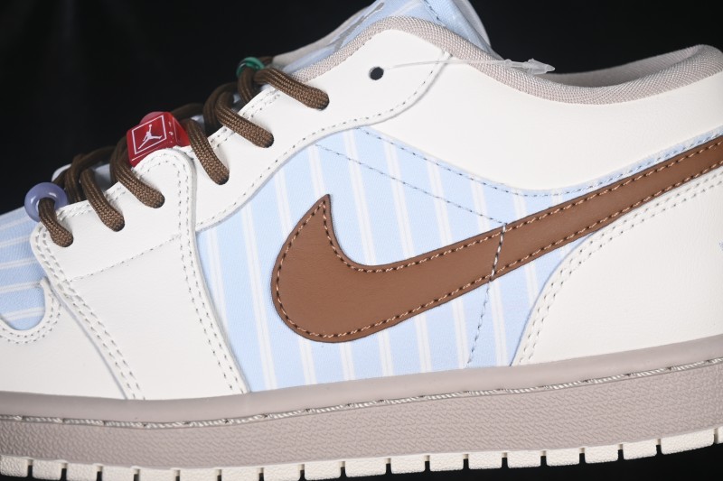 Nike Air Jordan 1 Low Retro Basketball Shoes with Classic Leather and Cushioned Sole - IR7553-422