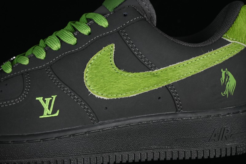 Nike Air Force 1 '07 Low Year of Horse Collaboration Basketball Shoes with Embossed Swoosh - XY9025-001