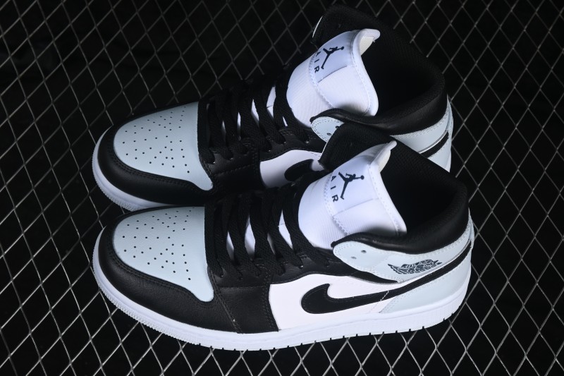Nike Air Jordan 1 Mid Retro Basketball Casual Shoes with Classic Color Blocking - DQ8426-002