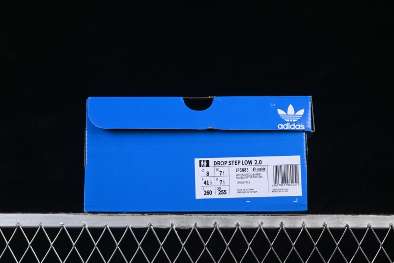 Adidas Originals Drop Step Low 2.0 Basketball-Inspired Campus Casual Skateboarding Shoes - JP5885