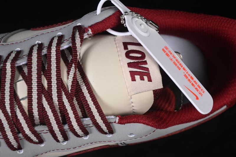 Nike Air Force 1 '07 Low Valentine's Day Limited Edition Smoke Grey with Red Accents Low-Top Casual Skateboarding Shoes - NH0601-540