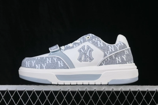 New York MLB Chunky Liner Pocket Monogram Sneakers with Elevated Thick Sole - 3ASXM026N50BLS