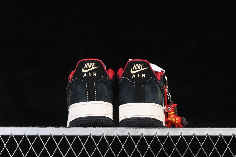 Nike Air Force 1 '07 Low Red and Black Auspicious Blessing Casual Skateboarding Shoes - FC1688-264