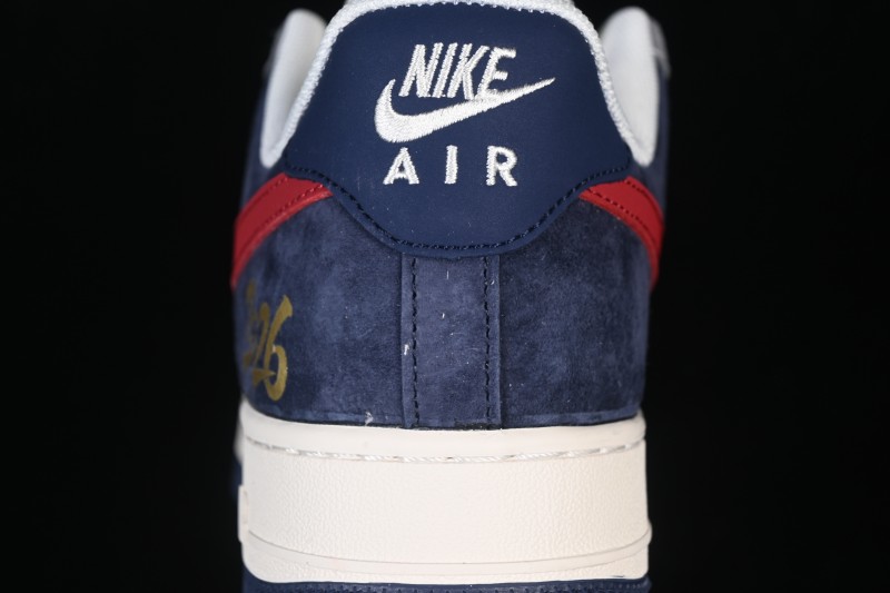 Nike Air Force 1 '07 Low Basketball Sneakers with Red and Navy Contrast - JP2026-153