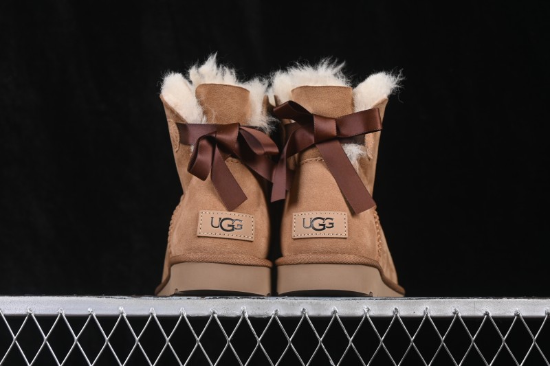 UGG Mini Bailey Button II Bow Outdoor Snow Boots - 1016501