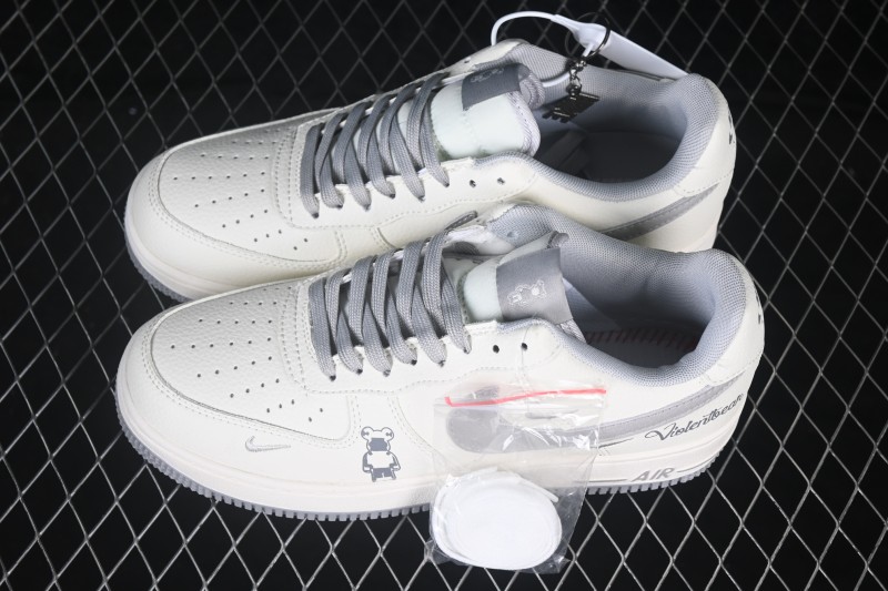 Nike Air Force 1 '07 Low Collaboration Skateboarding Shoes with Full-Length Air Cushion - HO7788-103