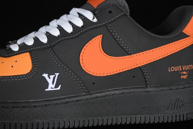 Nike Air Force 1 '07 Low Chinese New Year Edition Carbon Ash and Sunset Orange Casual Sneakers - XY9025-004