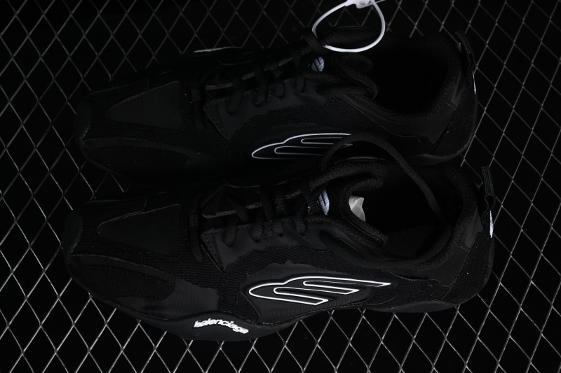 Balenciaga Monday Ultra Sneaker Leather Round-Toe Lace-Up Low-Top Lifestyle Shoes - WMNDI1000