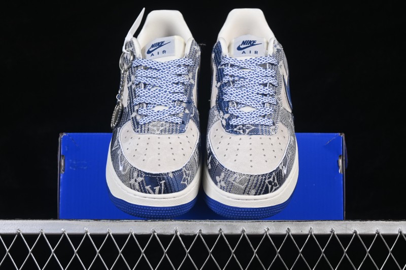 Nike Air Force 1 '07 Low Denim Monogram Casual Sneakers - SY1388-031