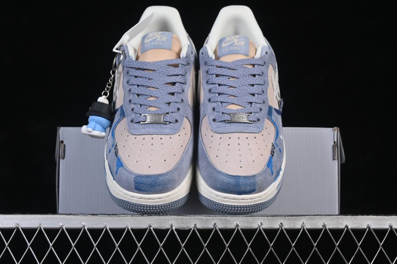 Nike Air Force 1 '07 Low Emotional Sketch Hand-Drawn Art Casual Sneakers - CD1212-111