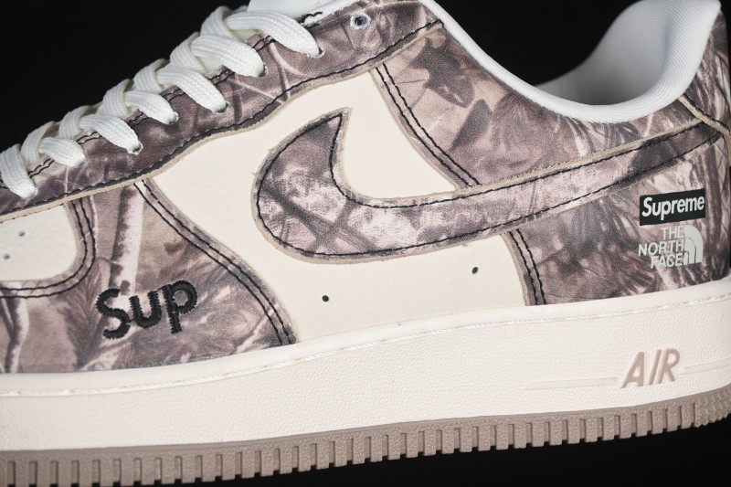 Nike Air Force 1 '07 Low Triple Collaboration Autumn Woodland Casual Sneakers - DF0188-125