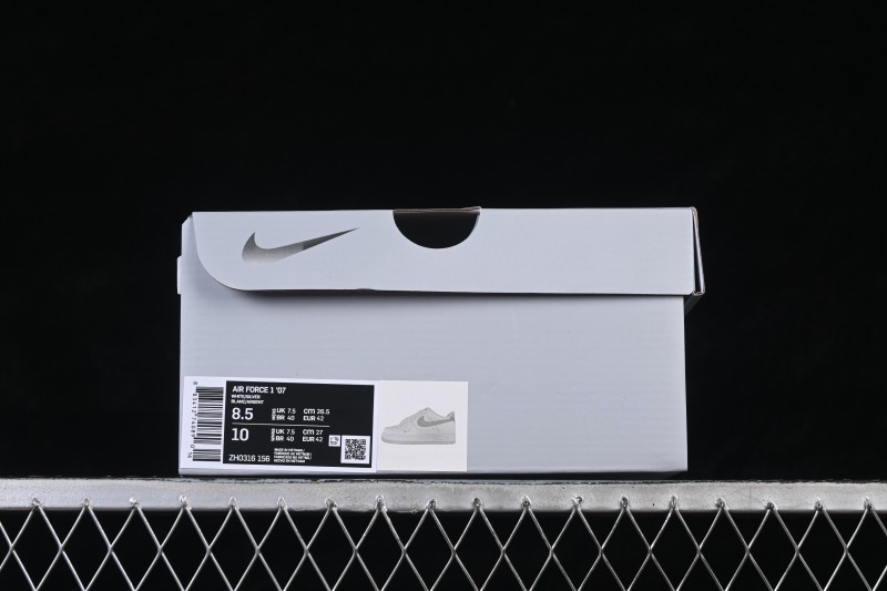 Nike Air Force 1 '07 Low Sequined Swoosh Casual Sneakers - ZH0316-156