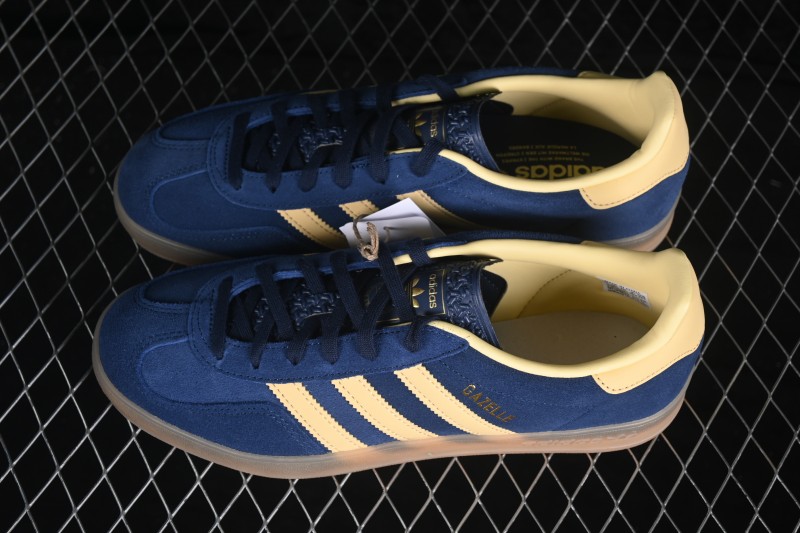 Adidas Originals Gazelle Indoor Retro Low-Top Casual Skateboarding Shoes with Anti-Slip Wear-Resistant Sole - IH6798
