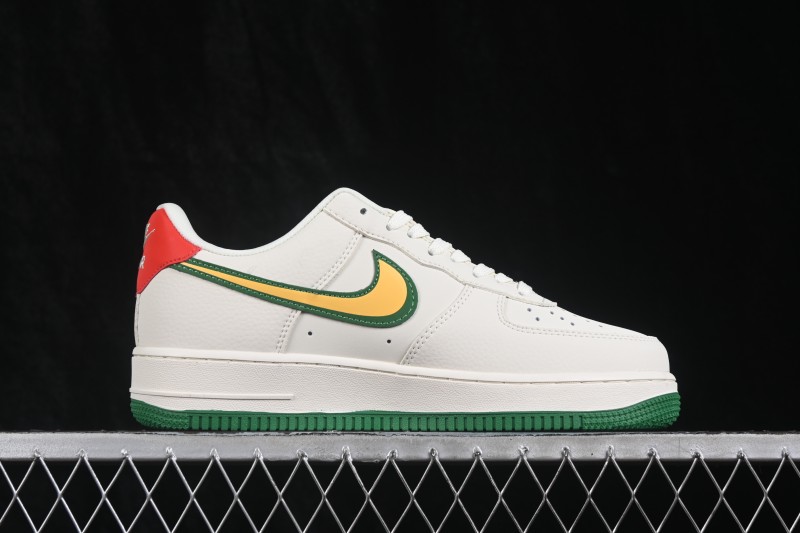 Nike Air Force 1 '07 Low World Cup Theme Casual Sneakers with Full-Length Air Cushion - DD1982-369
