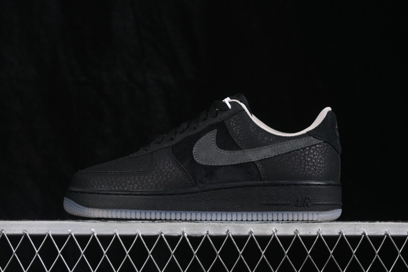 Nike Air Force 1 '07 Low Basketball Sneakers with Classic Leather Upper - IQ9791-001