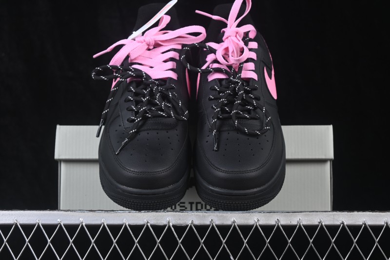 Nike Air Force 1 '07 Low Black Peach Berry Hand-Painted Graffiti Low-Top Casual Skateboard Shoes - CW2288-512
