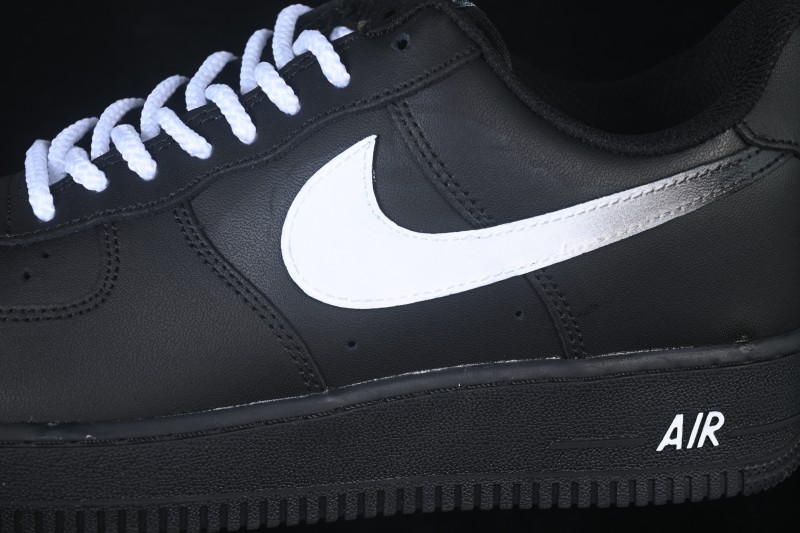Nike Air Force 1 '07 Low Ink Silver Prelude Hand-Painted Graffiti Low-Top Casual Sneakers - CW2288-511