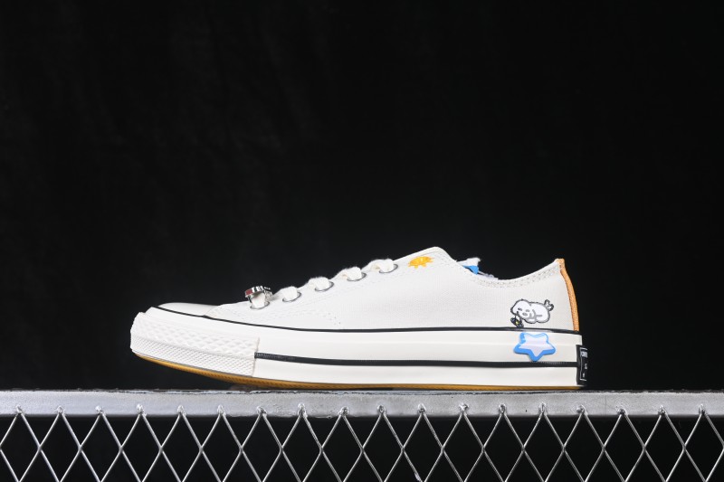 Converse Matsui Chuck 70 Low-Top Canvas Sneakers Simple Fresh Lace-Up Round Toe - A21362C