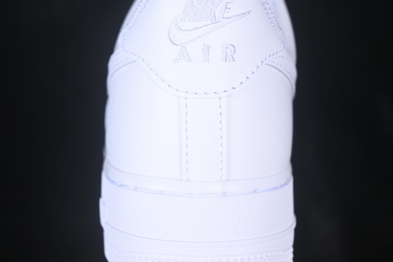 Nike Air Force 1 '07 Low Low-Top Casual Sneakers All-White Leather - CW2288-111
