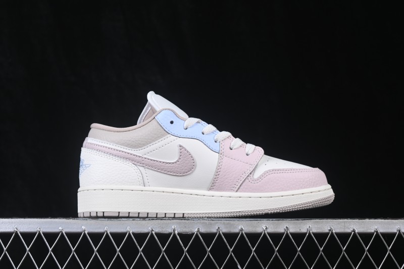 Nike Air Jordan 1 Low AJ1 White Pink Blue Low-Top Retro Cultural Basketball Shoes - IV3219-161