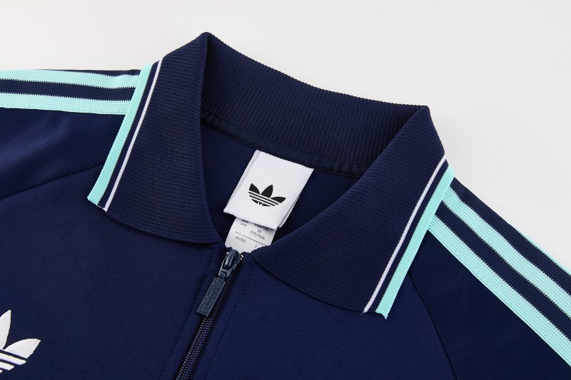 26/27 Germany  Navy Blue Full Zipper Jacket + Long Pants