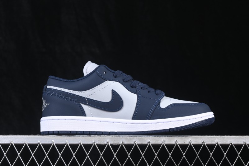 Nike Air Jordan 1 Low AJ1 Grey Blue Low-Top Retro Cultural Basketball Shoes - IV6045-451
