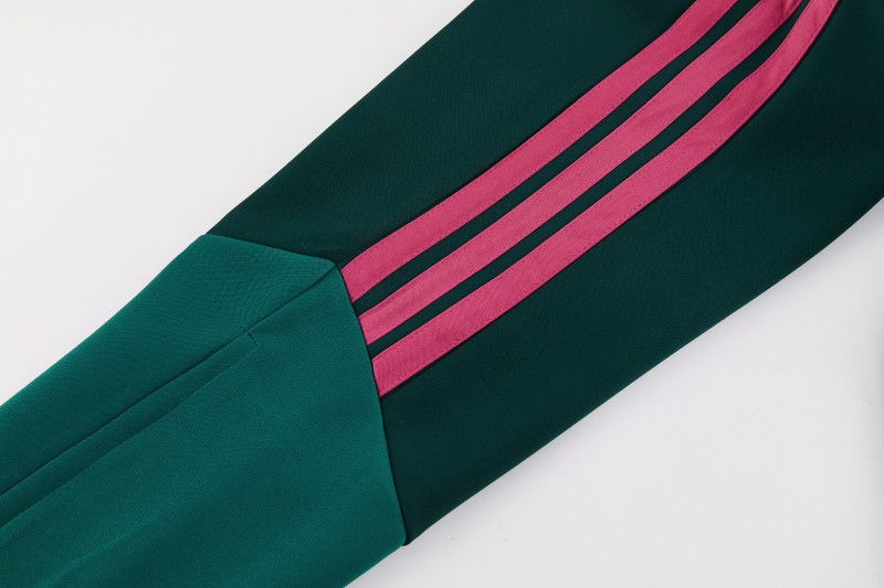 26/27 Real Madrid 02 Dark Green Full Zipper Jacket + Long Pants