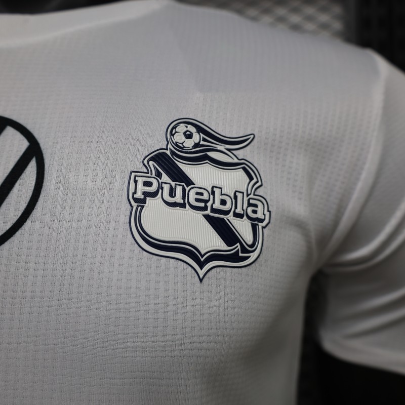 Player Version 26/27 Club Puebla Home Blue Pink Jersey