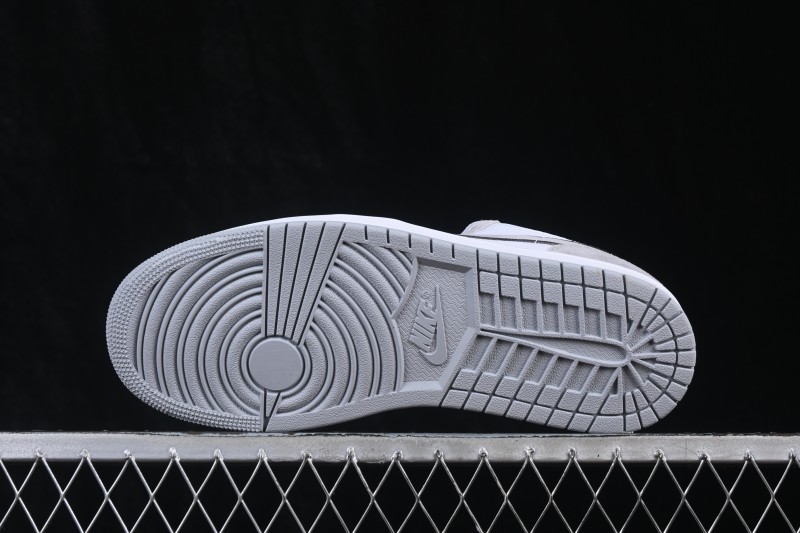 Nike Air Jordan 1 Low AJ1 Embroidered White Grey Low-Top Retro Cultural Basketball Shoes - IX3959-100