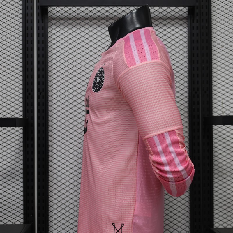 Player Version 26/27 Inter Miami CF Home Pink Long Sleeve Jersey