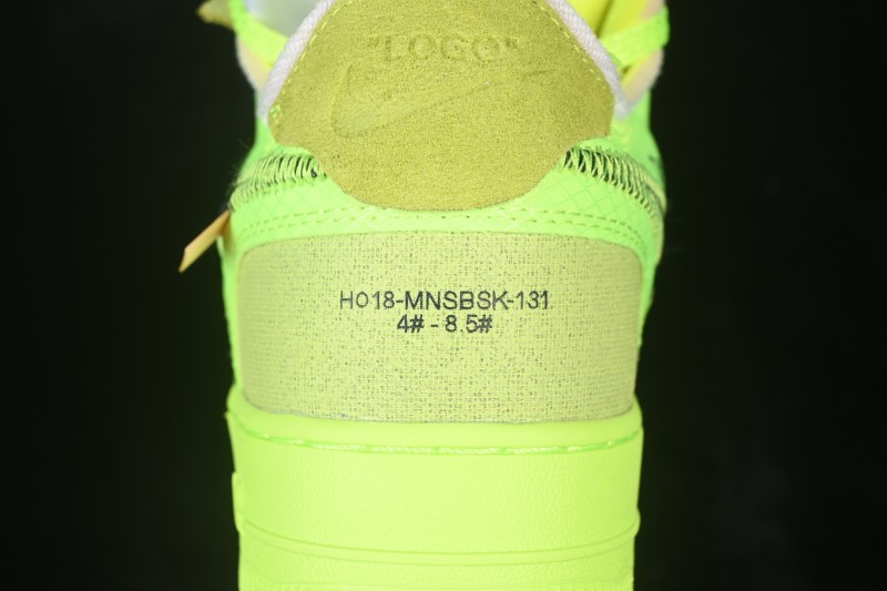 Nike Air Force 1 Low Off-White Translucent Yellow Sneakers - AO4606-700