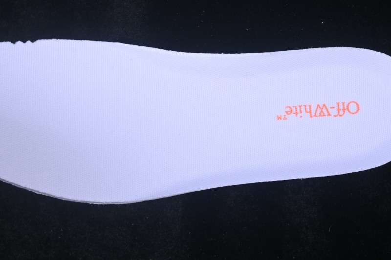 Off-White Out Of Office Low-Top Casual Sneakers in White with Orange Arrow - AJD4