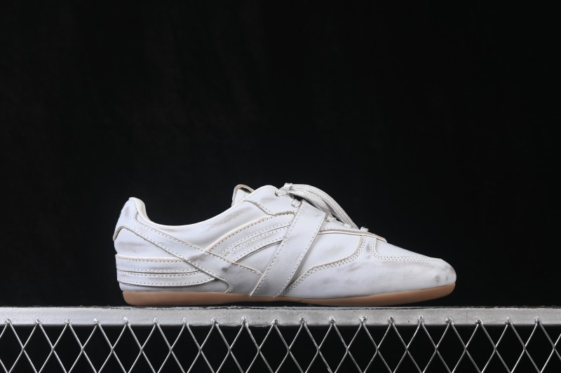 MiuMiu Gymnasium Calf Leather Buckle Lace-Up Vintage Low-Top Sneakers - FW25