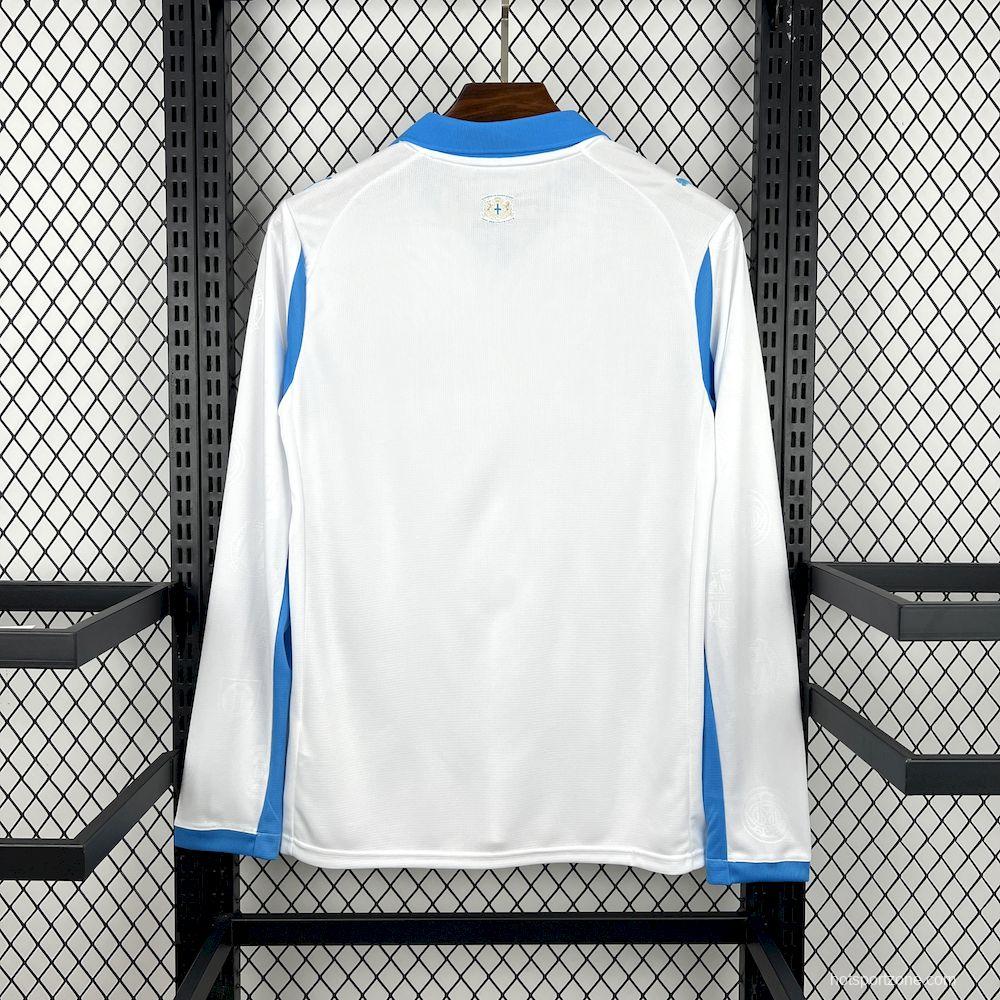 2025/26 Mens Olympique Marseille Home Long Sleeve Jersey