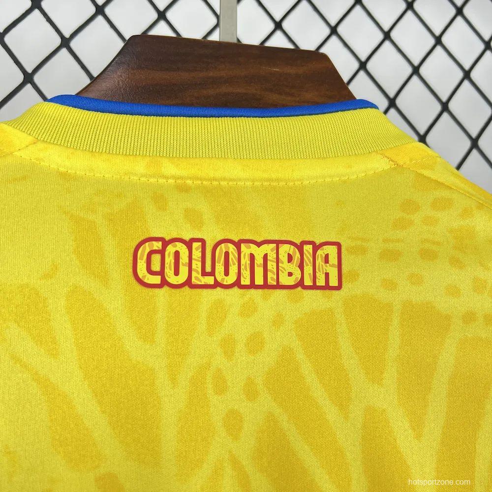 2026 Mens Colombia World Cup Home Long Sleeve Jersey