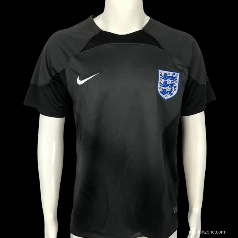 2022 England Black Goalkeeper Jersey